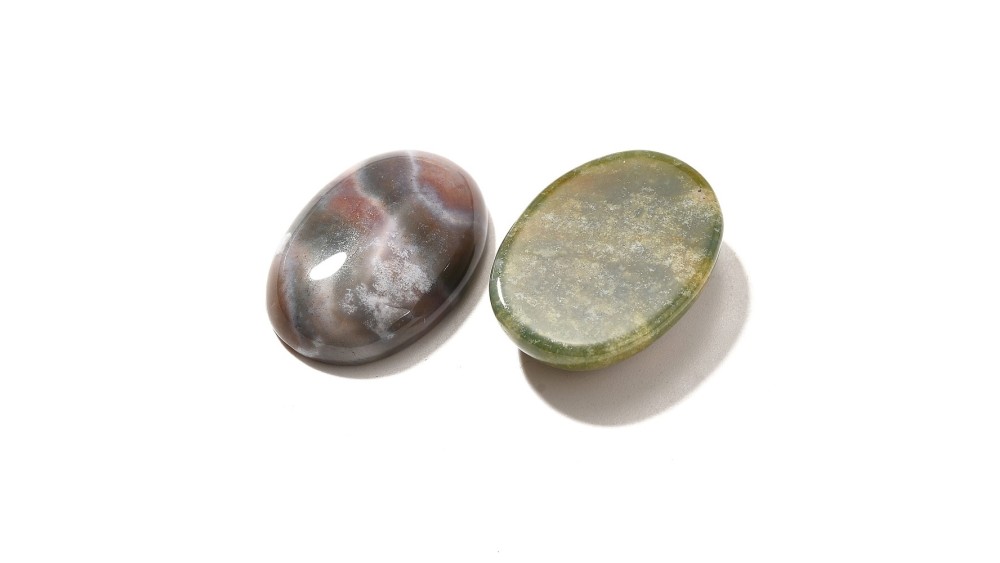 copy of Cabochon 25x18mm en jaspe paysage