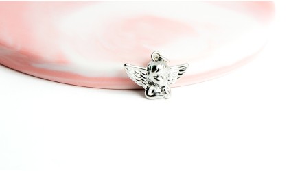 copy of Pendentif 3D ange en laiton plaqué or 18k