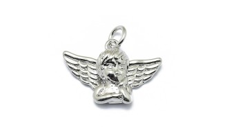 copy of Pendentif 3D ange en laiton plaqué or 18k