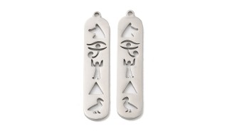 Pendentif cartouche Egyptien en acier inoxydable