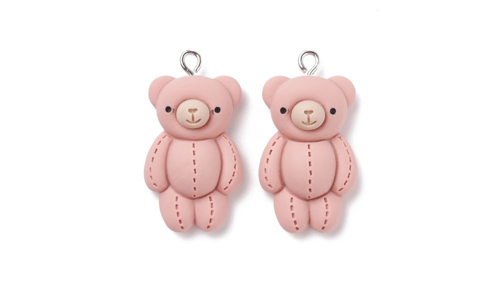 Craque pour les pendentifs oursons roses, tendance et décalés pour DIY