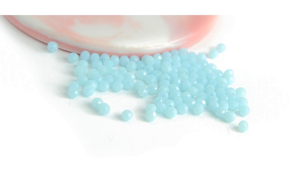 copy of 50 Perles abaques à facettes 8x6mm bleu opale