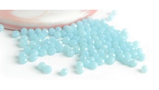 copy of 50 Perles abaques à facettes 8x6mm bleu opale