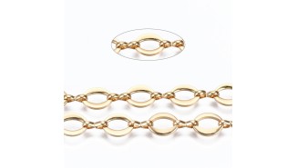 chaîne maille fantaisie or
