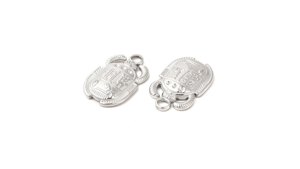 copy of Pendentif rond médaille serpent Kundalini et phases lunaires