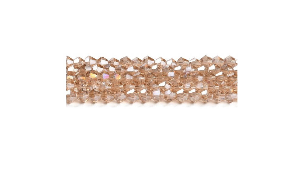 copy of Perles  toupies à facettes 3x3.5mm transparent AB