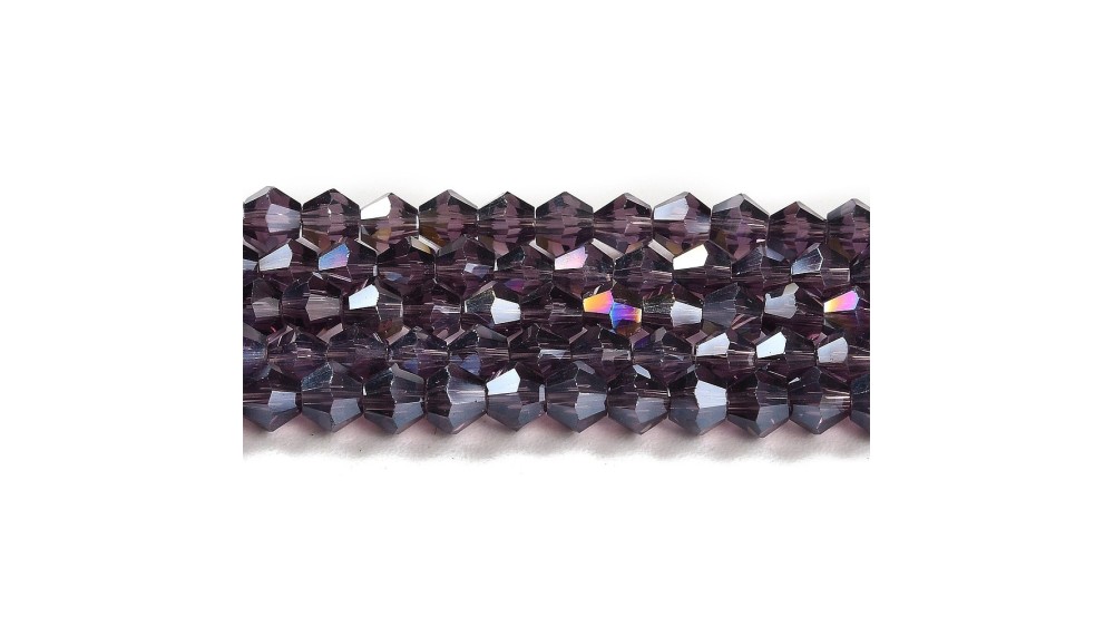 copy of Perles  toupies à facettes 3x3.5mm transparent AB