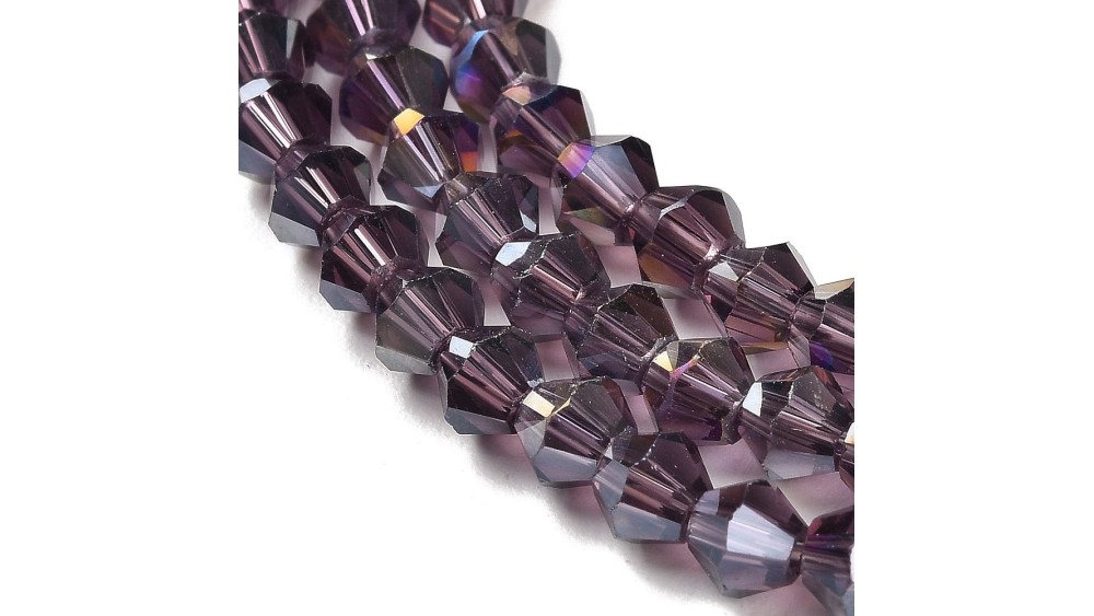 copy of Perles  toupies à facettes 3x3.5mm transparent AB