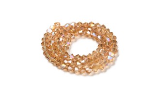 copy of Perles  toupies à facettes 3x3.5mm transparent AB