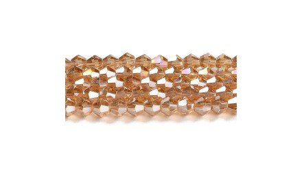 copy of Perles  toupies à facettes 3x3.5mm transparent AB