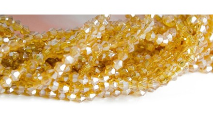 copy of Perles  toupies à facettes 3x3.5mm transparent AB