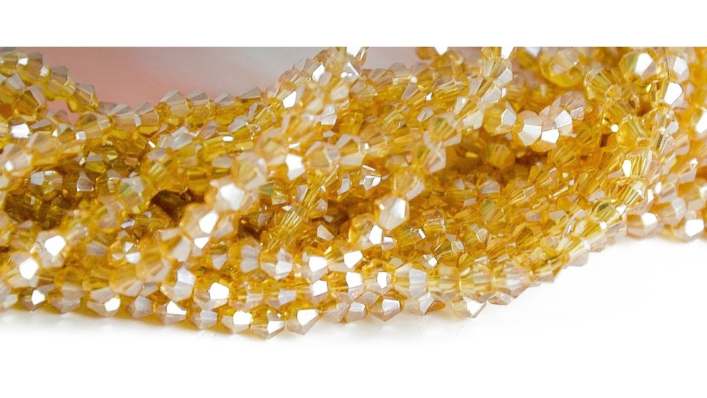 copy of Perles  toupies à facettes 3x3.5mm transparent AB
