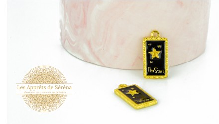 pendentif émaillé étoile
