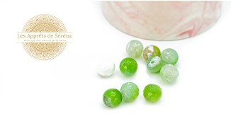 copy of Perles à facettes 10mm agate naturelle teintée bleue