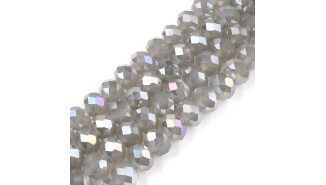 copy of Perles  toupies à facettes 3x2.5mm rose AB toupie verre 2mm perle à facettes roses