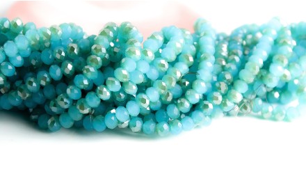 facette turquoise 6mm