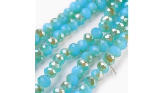 facette turquoise electroplate