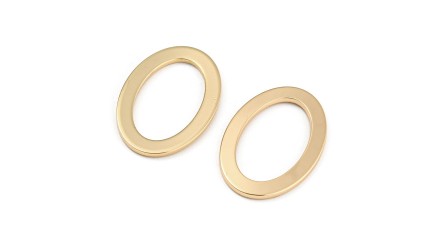 anneau connecteur ovale 18k