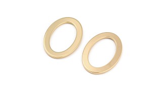 anneau connecteur ovale 18k