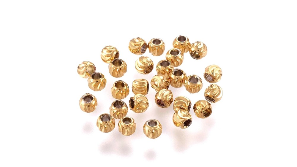 copy of Perles 3mm laiton plaqué or 18K