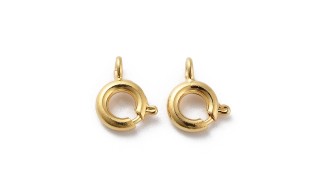 Fermoir à ressort 8mm en laiton