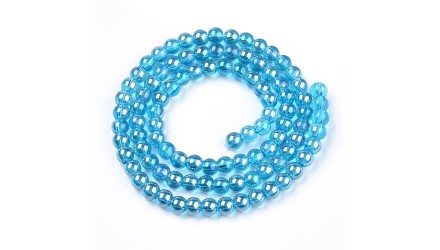 Créez des bijoux uniques avec nos perles  bleu turquoise transparente