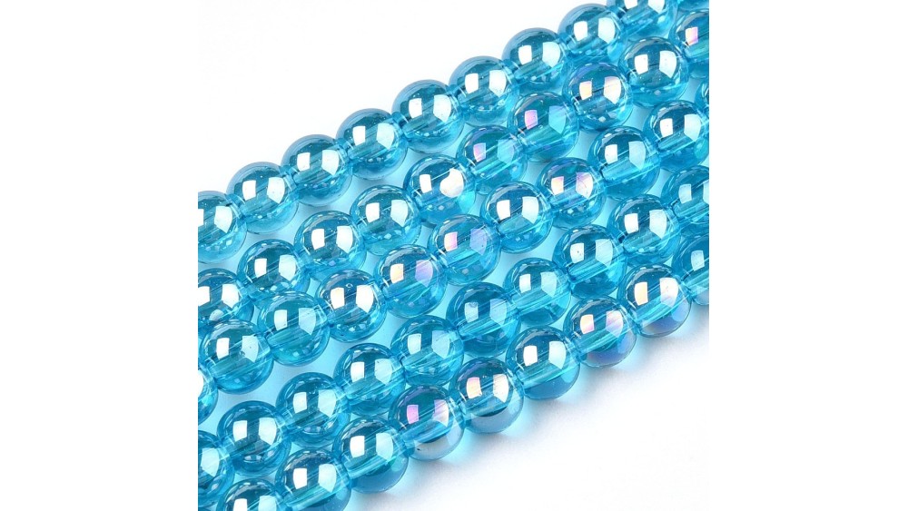 Créez des bijoux uniques avec nos perles  bleu turquoise transparente