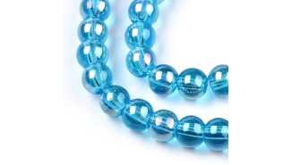 Créez des bijoux uniques avec nos perles  bleu turquoise transparente