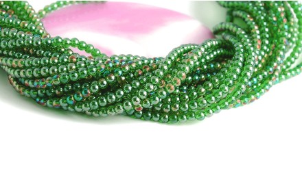 copy of Perles  toupies à facettes 3x2.5mm rose AB toupie verre 2mm perle à facettes roses