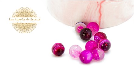 copy of Perles à facettes 10mm agate naturelle teintée bleue