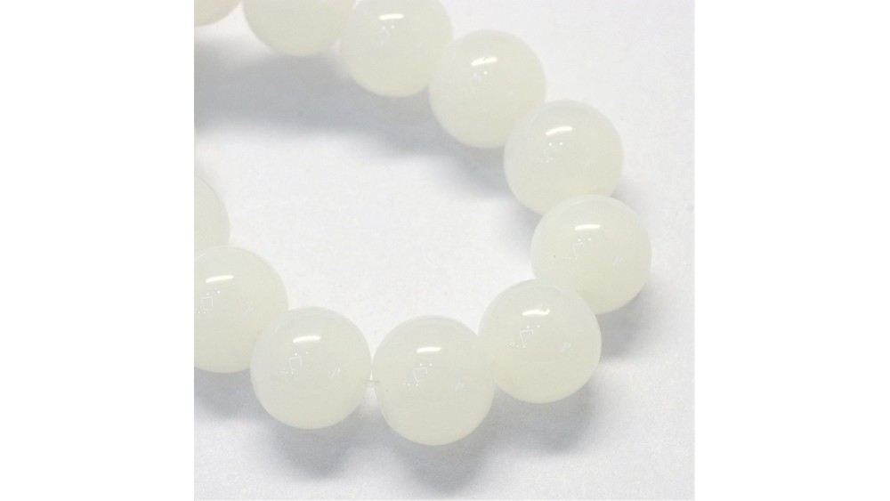 perle blanche 4mm