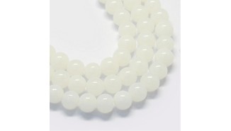 perle blanche 4mm
