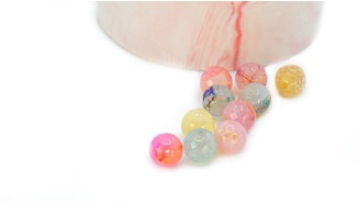 copy of Perles à facettes 10mm agate naturelle teintée bleue