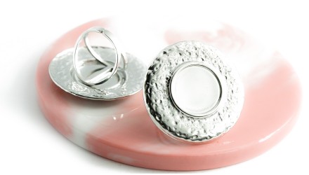 copy of Bague support cabochon 20mm acier inoxydable or