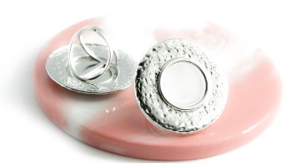 copy of Bague support cabochon 20mm acier inoxydable or