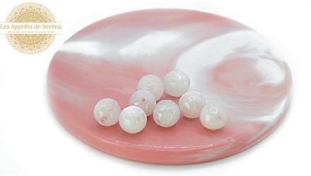 perle quartz blanc
