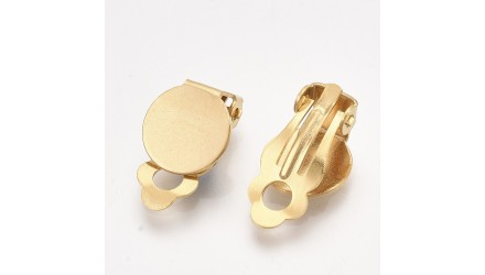 copy of Paire de clips d'oreille ronds effet martelé en zamak