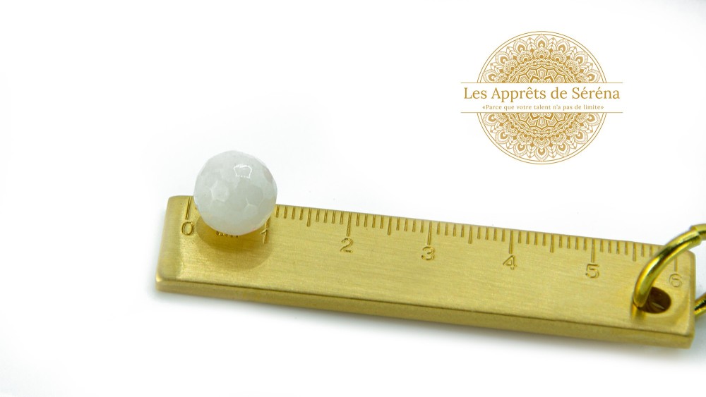 copy of Perles à facettes 10mm agate naturelle teintée bleue