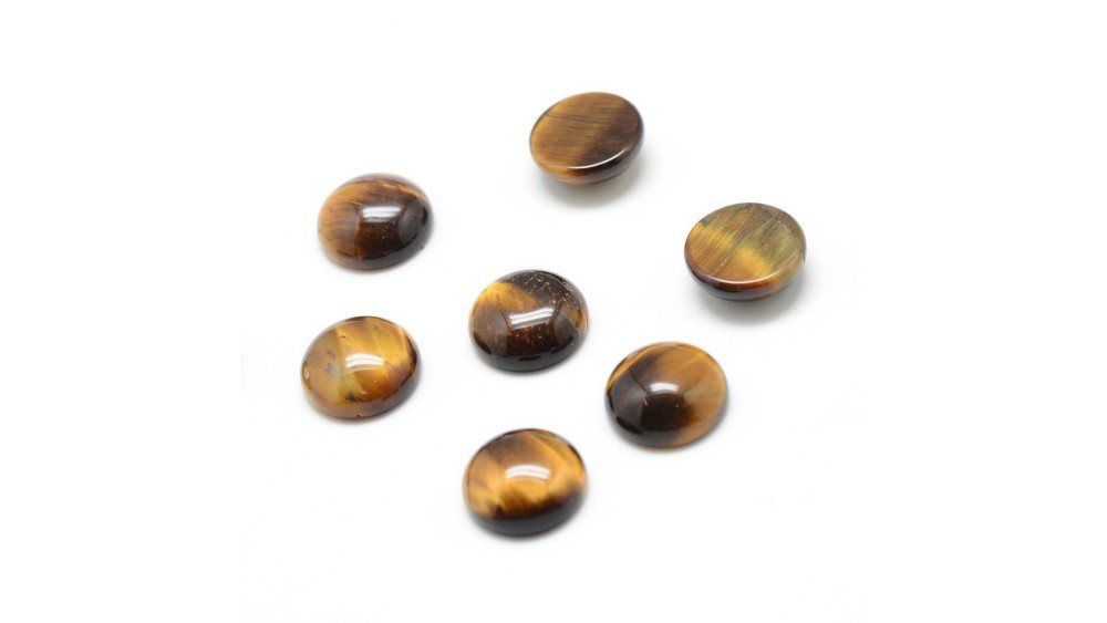 Cabochon 18mm oeil de tigre naturel