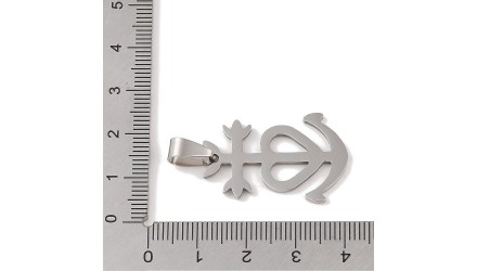 copy of Pendentif croix camarguaise en laiton plaqué or 18k