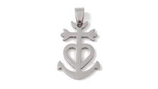 copy of Pendentif croix camarguaise en laiton plaqué or 18k