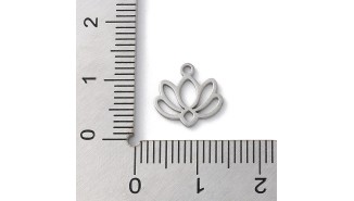 copy of Pendentif fleur de lotus en acier inoxydable plaqué or 18k