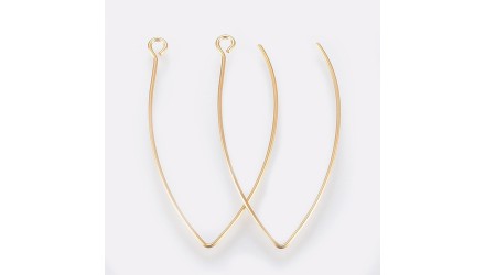 copy of Crochets d'oreilles en laiton doré