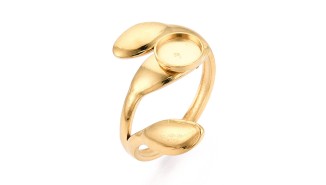 support bague feuille