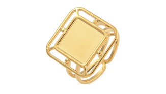 support bague acier carré