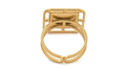 support bague acier or
