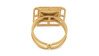support bague acier or