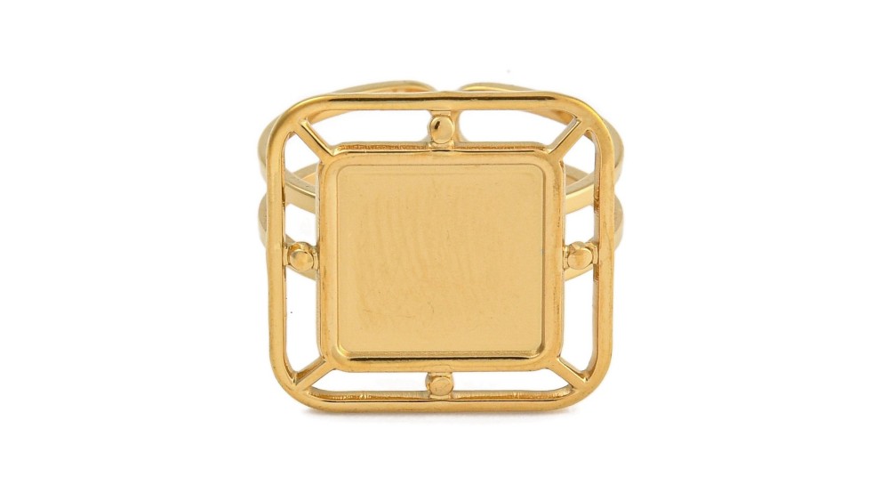 support bague acier