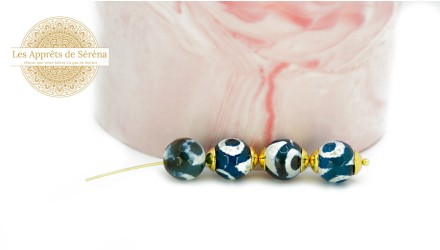agate indigo 10mm