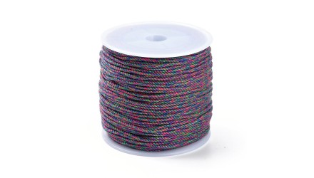 Cordon en coton 1.2mm bleu